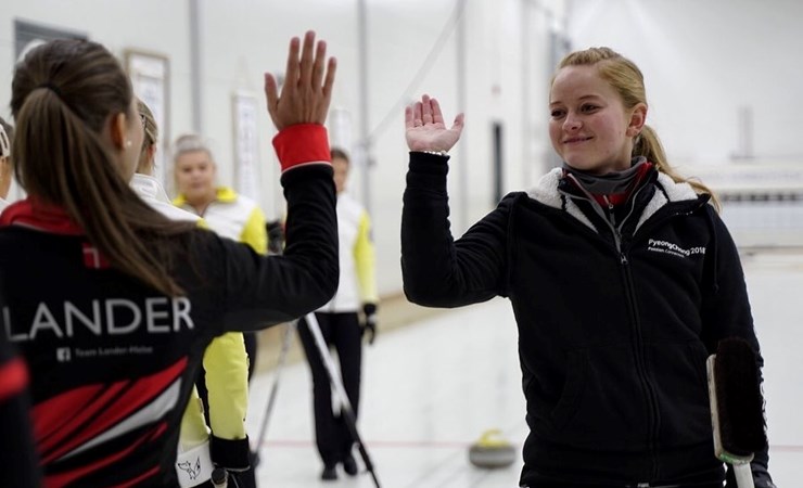 Andenplads til Team Lander/Halse i Nordic Junior Curling Tour