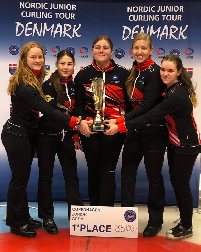 Team Lander/Halse vinder Nordic Junior Curling Tour i Hvidovre